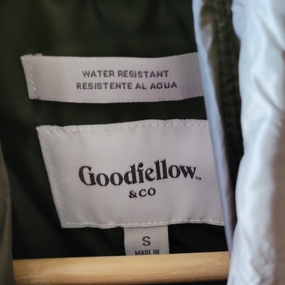 Goodfellow & Company Army Green Men's Puffer Jacket Size Small New with Tags - Picture 4 of 4